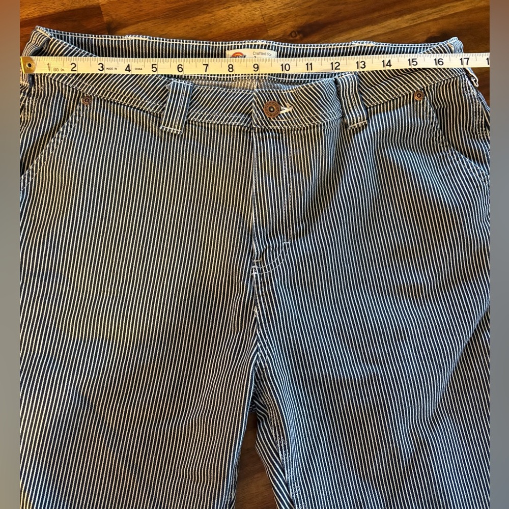 Dickies Navy and White Striped Women's Pants